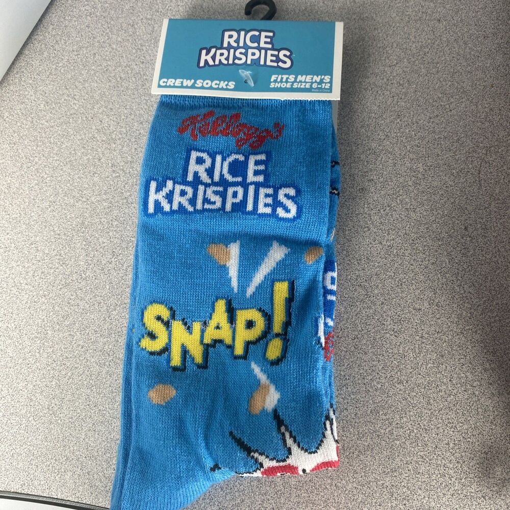 Rice Krispies Cereal Mens Novelty Socks 1 Pair